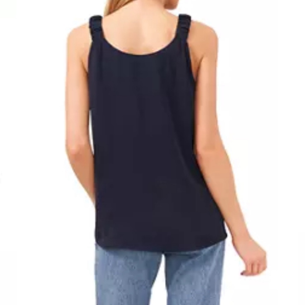 1.State Women's Sleeveless Ruffle Strap Tank - Picture 2 of 3